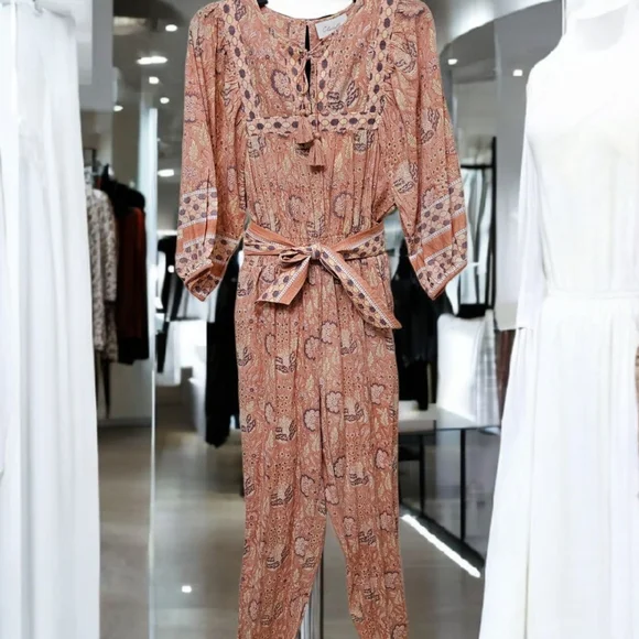 Cleobella Magdalena Bohemian Jumpsuit--Size Large - Picture 8 of 13